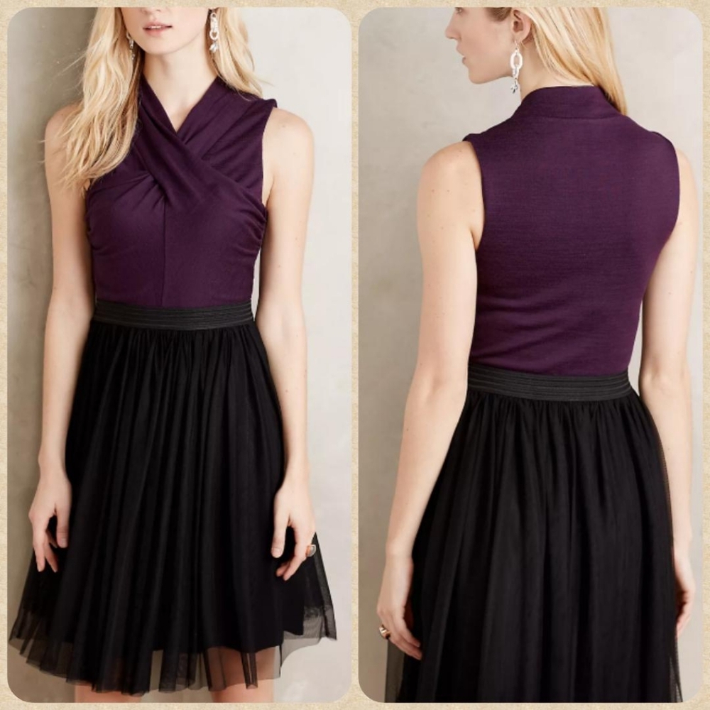NWT HD in Paris Wrap Elastic Waist Dress